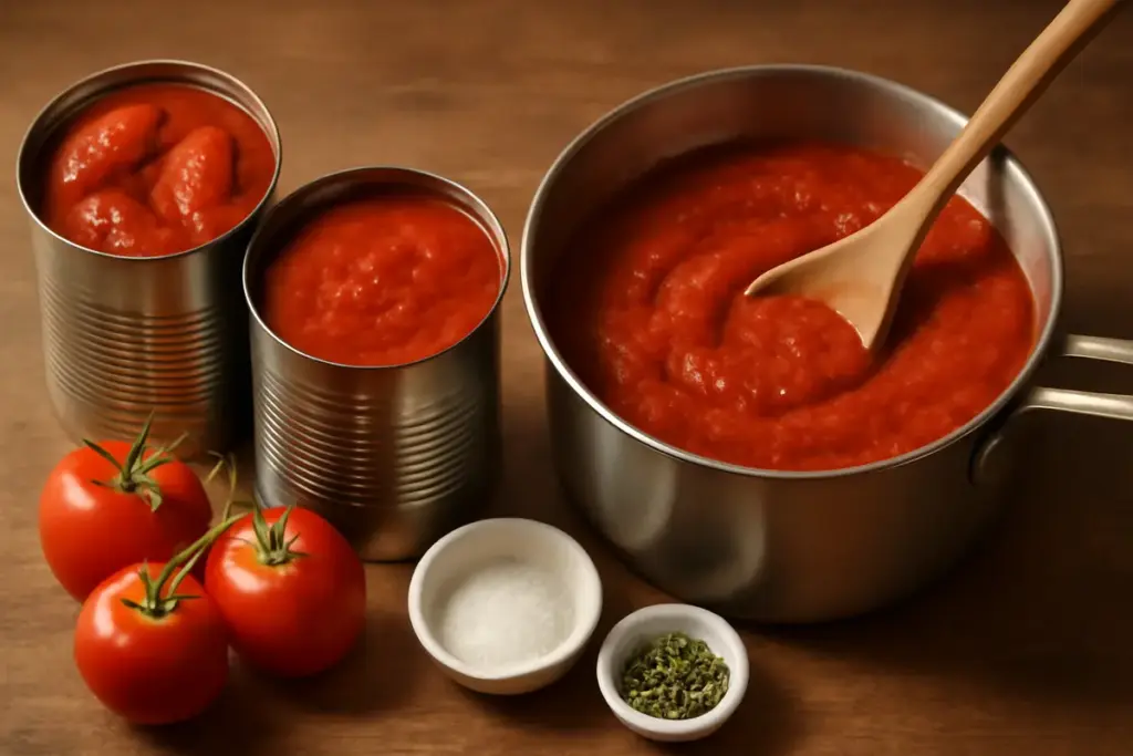 Pomodori pelati o passata: la differenza che cambia il risultato del sugo