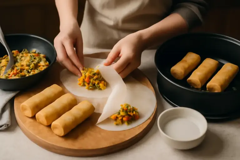 Involtini primavera: i passaggi chiave per una sfoglia croccante senza ungere la cucina