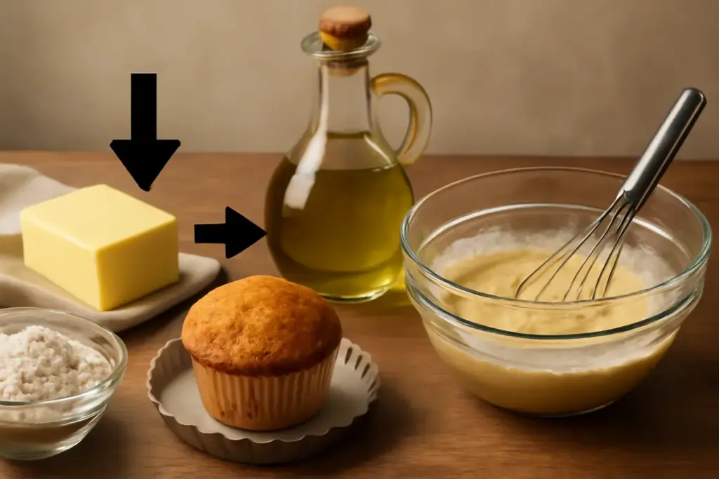 Sostituire il burro con l’olio nei dolci: la proporzione corretta per impasti soffici