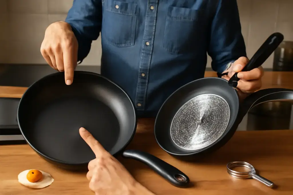 Come riconoscere una buona padella antiaderente? I dettagli che fanno la differenza
